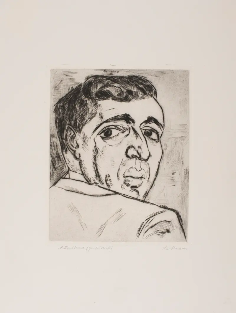 Portrait of I. B. Neumann av Max Beckmann