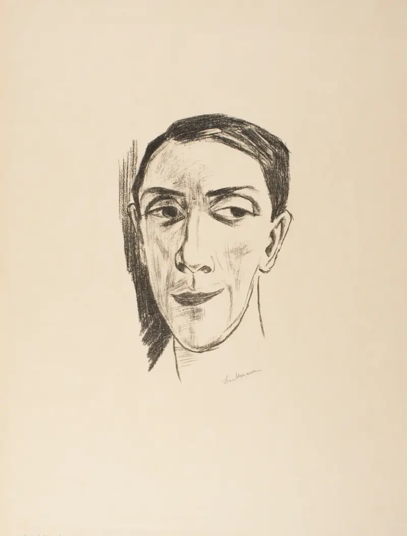 Portrait of the Actor N. M. Zeretelli, 1921 av Max Beckmann
