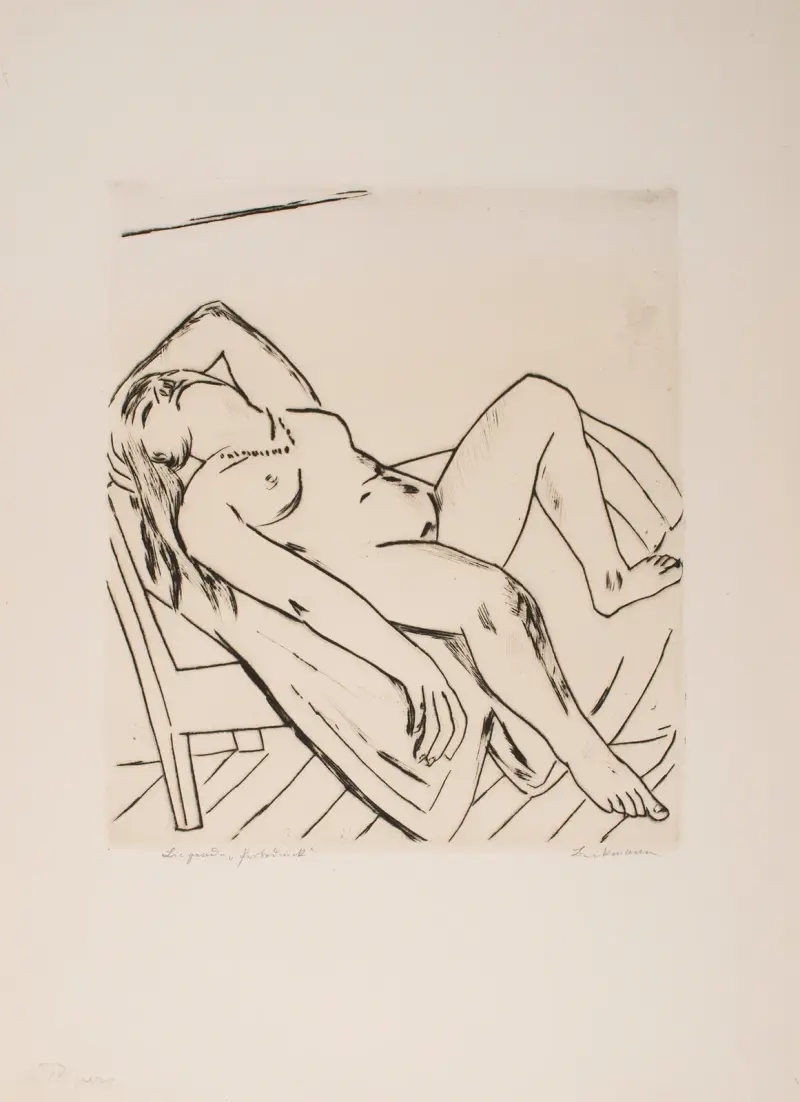 Ležící postava, Max Beckmann