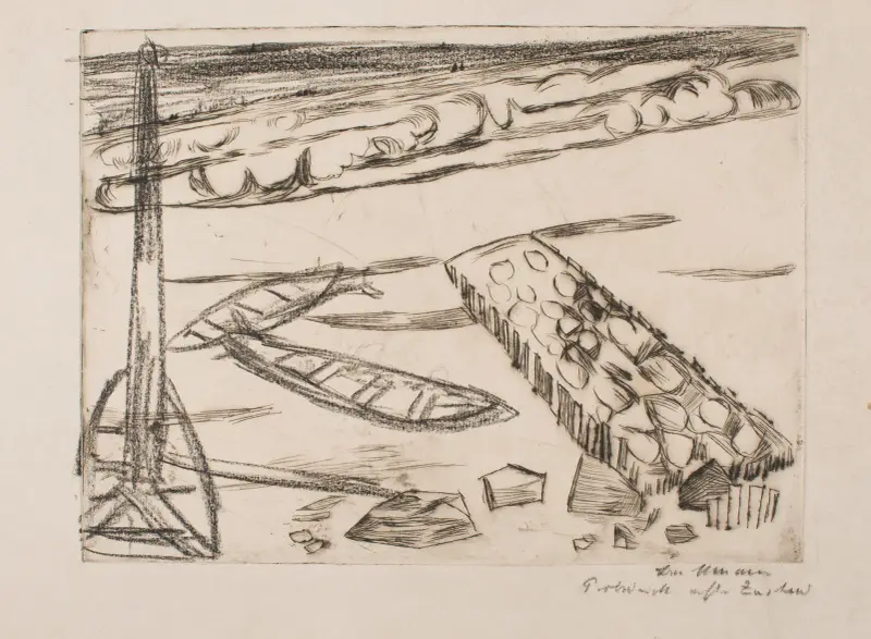 Küstenlandschaft von Max Beckmann