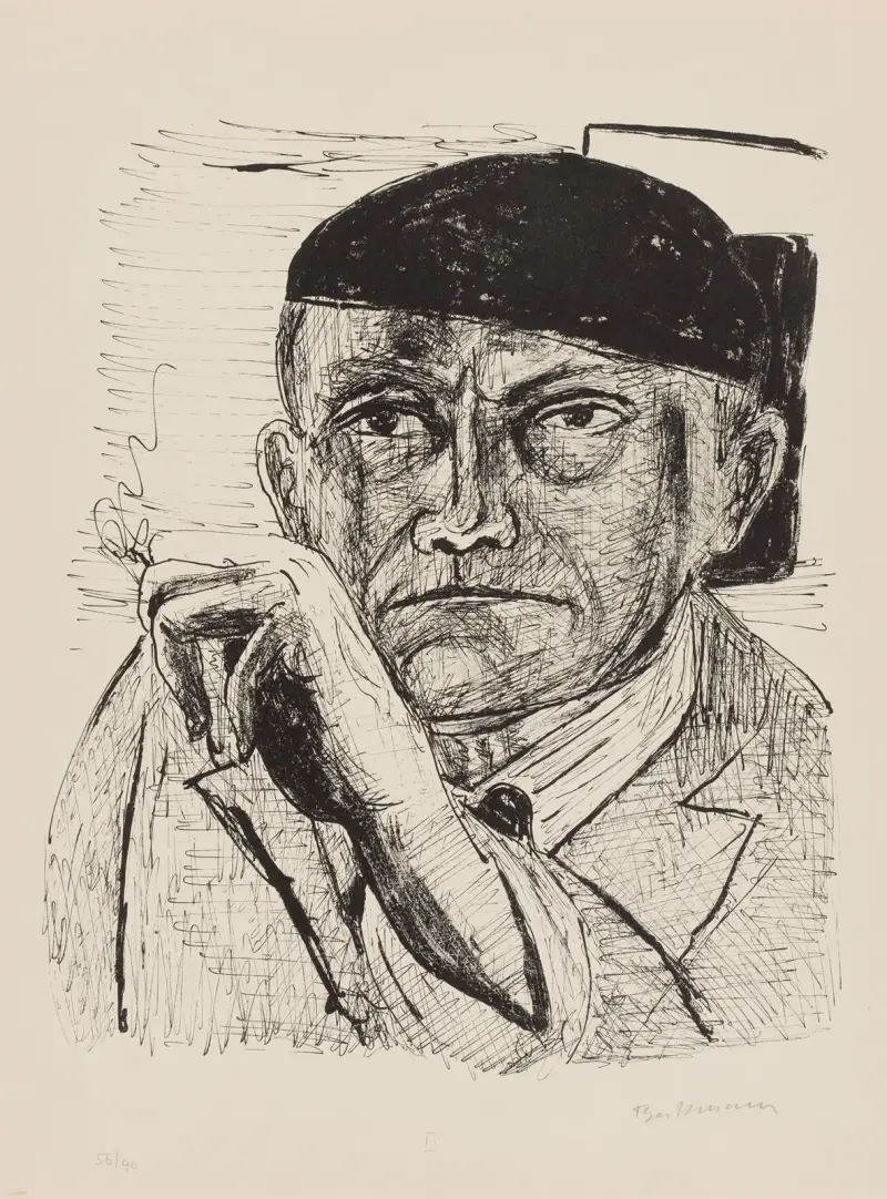 Selbstbildnis, 1946 von Max Beckmann