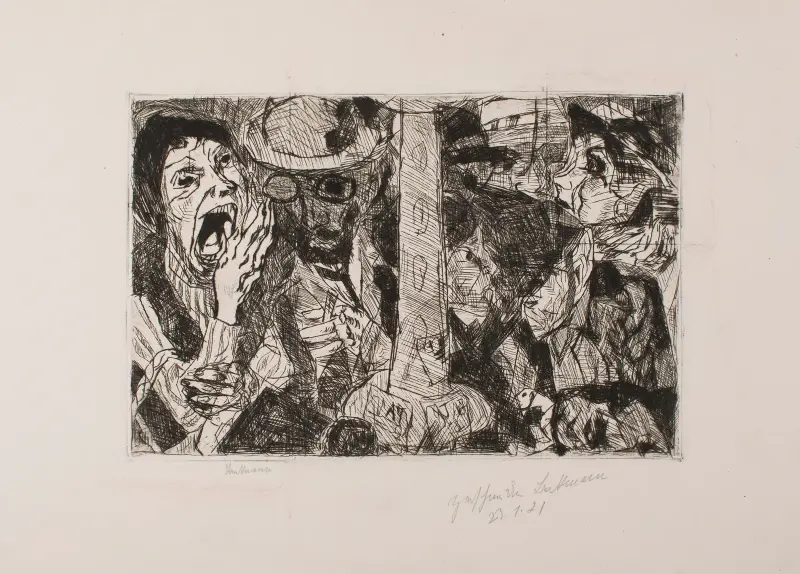 Straße II, 1916 – Nr. 2 von Max Beckmann