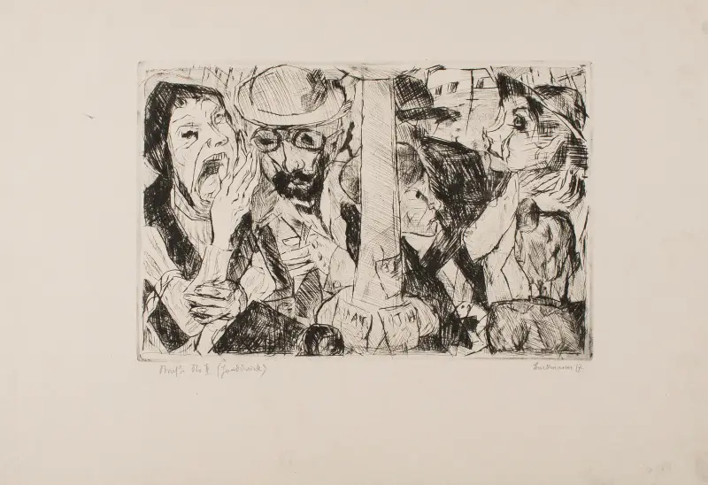Uliční scéna II, 1916 – Nr. 1, Max Beckmann