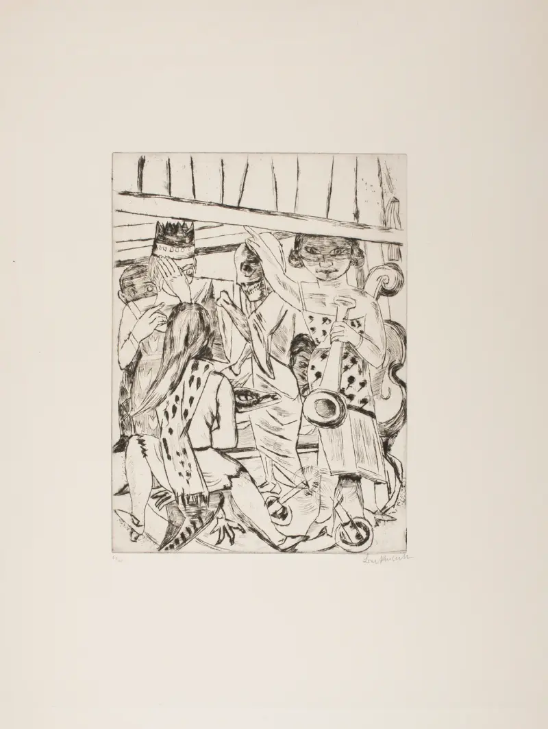 Der Vorhang hebt sich von Max Beckmann