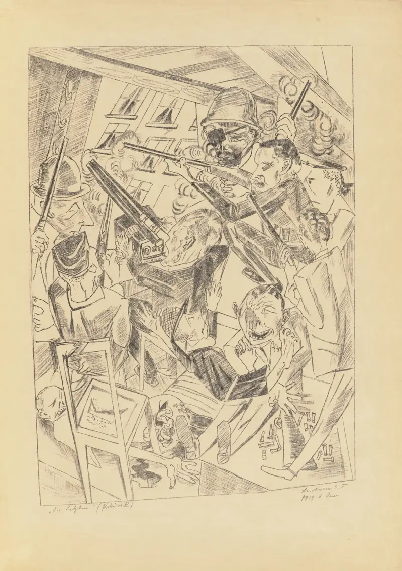 Die letzten, 1919 – Nr. 2 von Max Beckmann