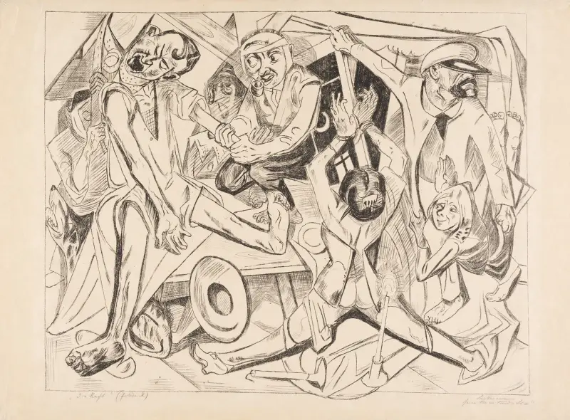 Die Nacht, 1919 von Max Beckmann