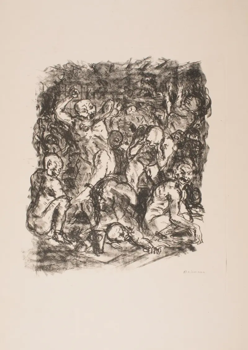 Vězni se koupou, Max Beckmann