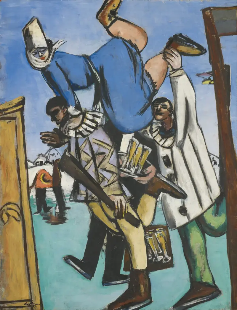Die Schlittschuhläufer von Max Beckmann