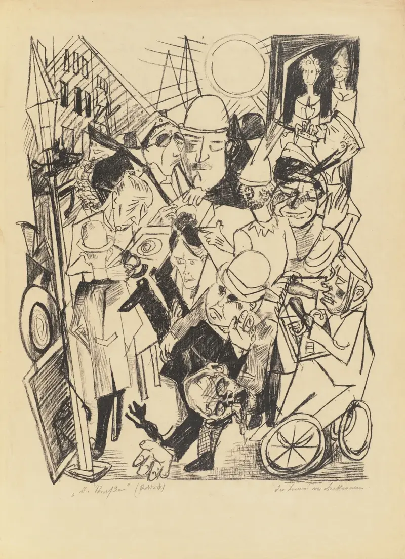 Die Straße von Max Beckmann