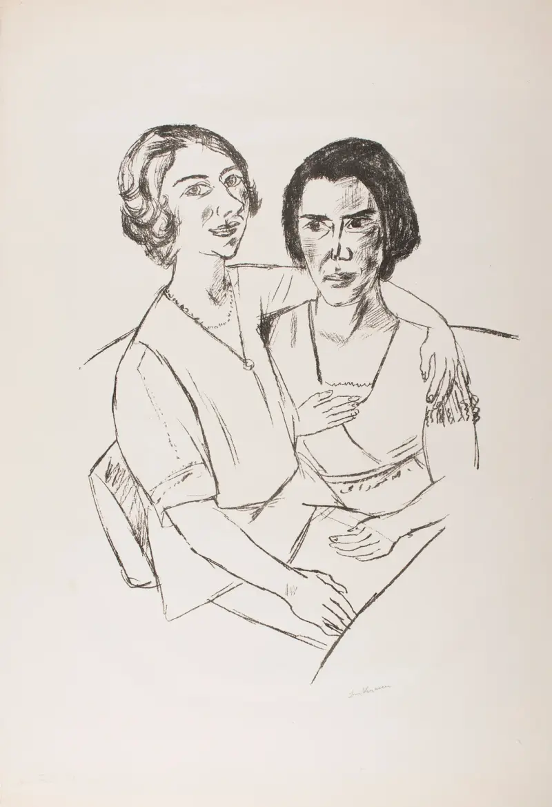 Zwei Frauen von Max Beckmann