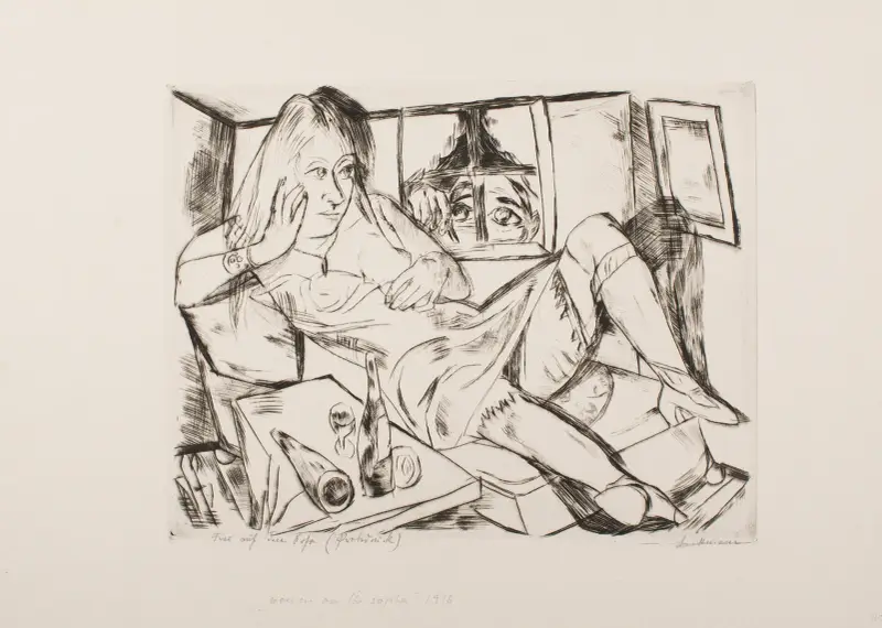 Woman at Night av Max Beckmann
