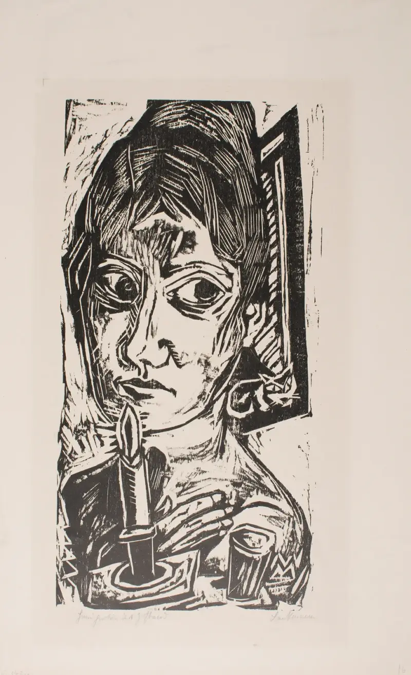 Kobieta ze świecą, Max Beckmann
