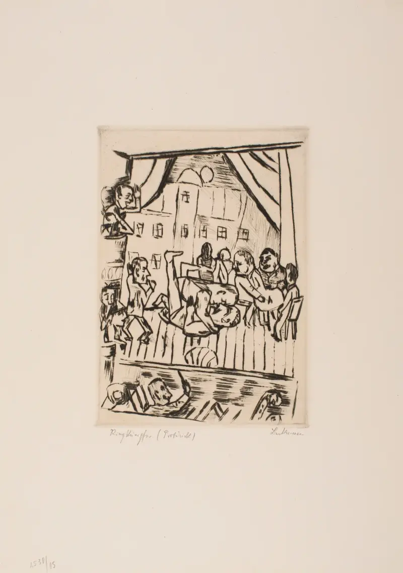 Zápasníci, Max Beckmann