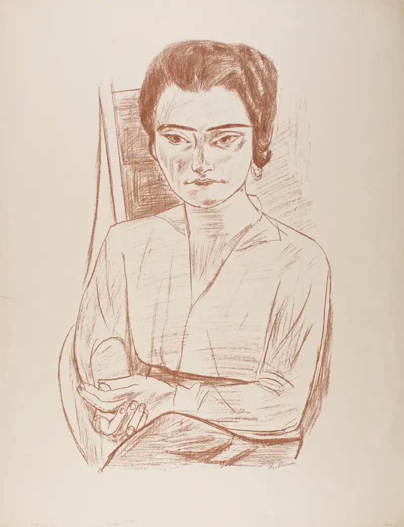 Mladá žena (Portrét Naily, „Frau H. M.“), Max Beckmann