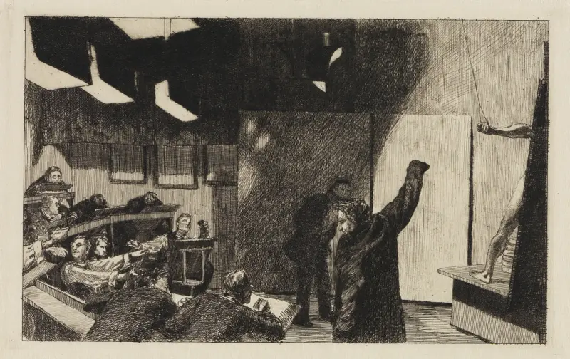Aktstudions konsthantverksskola av Max Klinger
