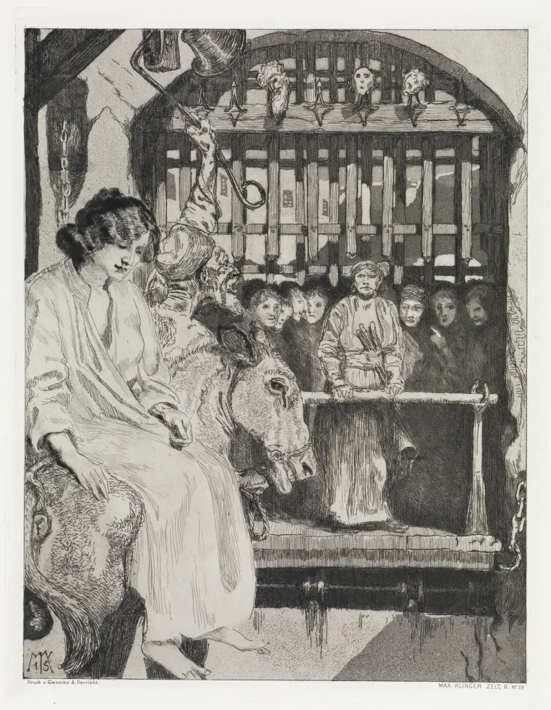 Am Tor, 1915 von Max Klinger