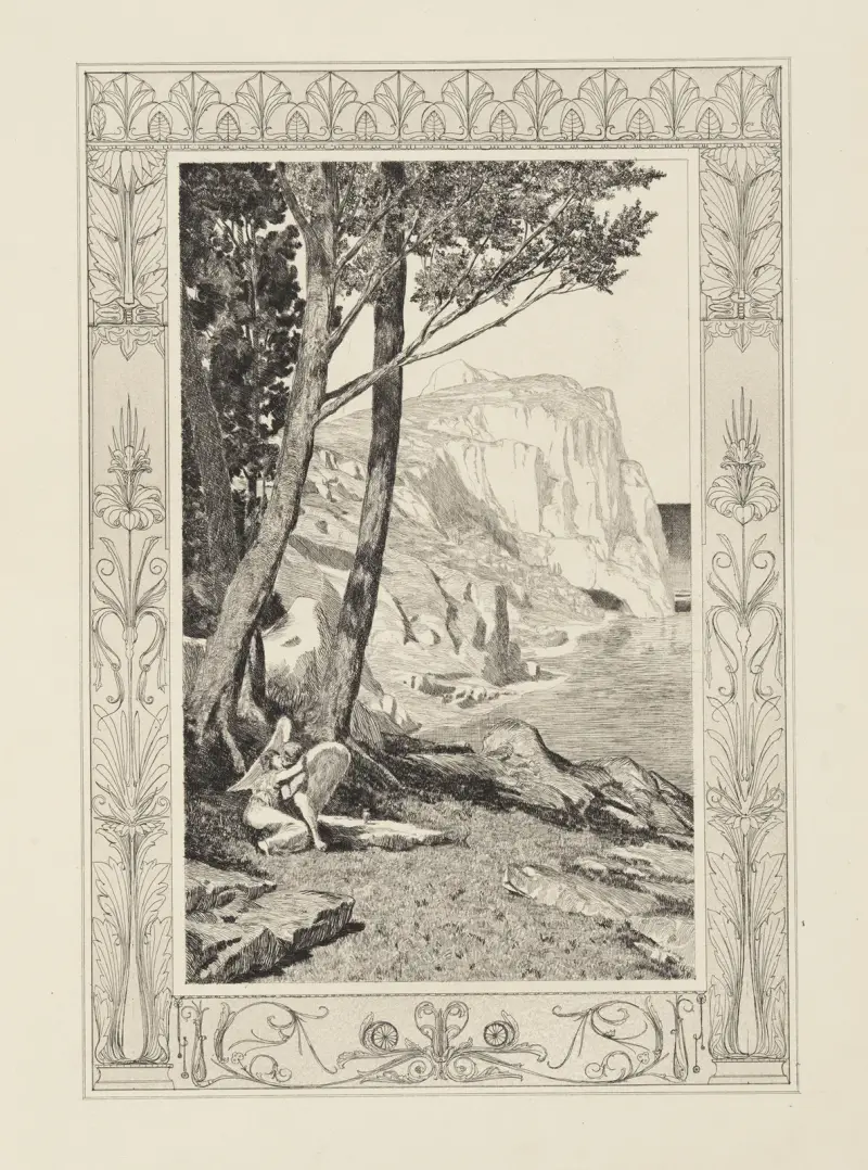 Amor und Psyche (Opus V, Blatt 41) von Max Klinger