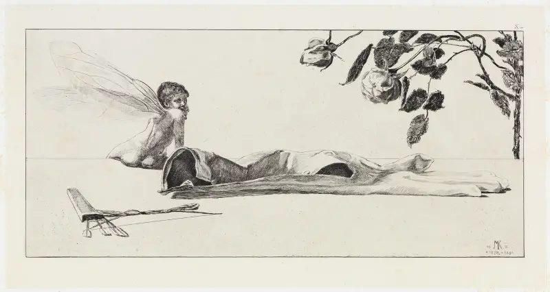 Amor (Ein Handschuh, Opus VI, Blatt 10) von Max Klinger