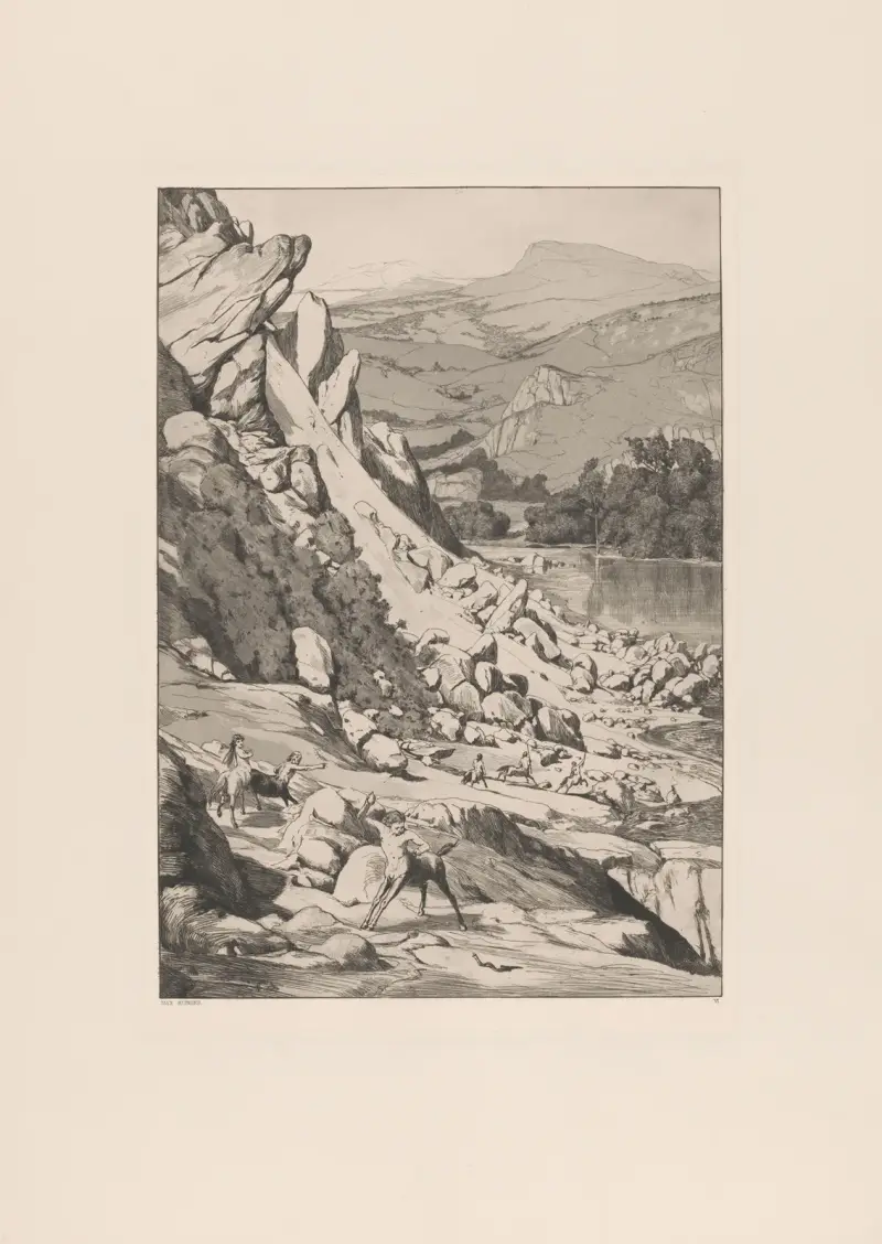 Bergsturz von Max Klinger