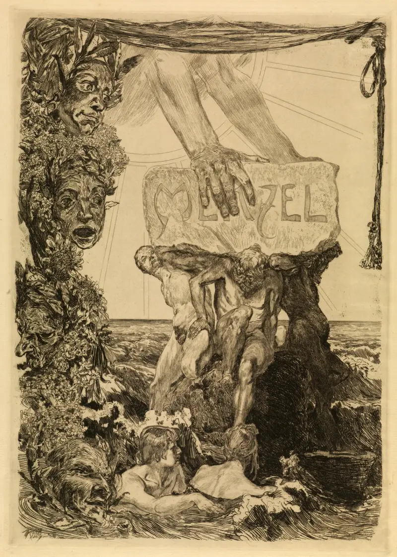Das Menzelfestblatt av Max Klinger