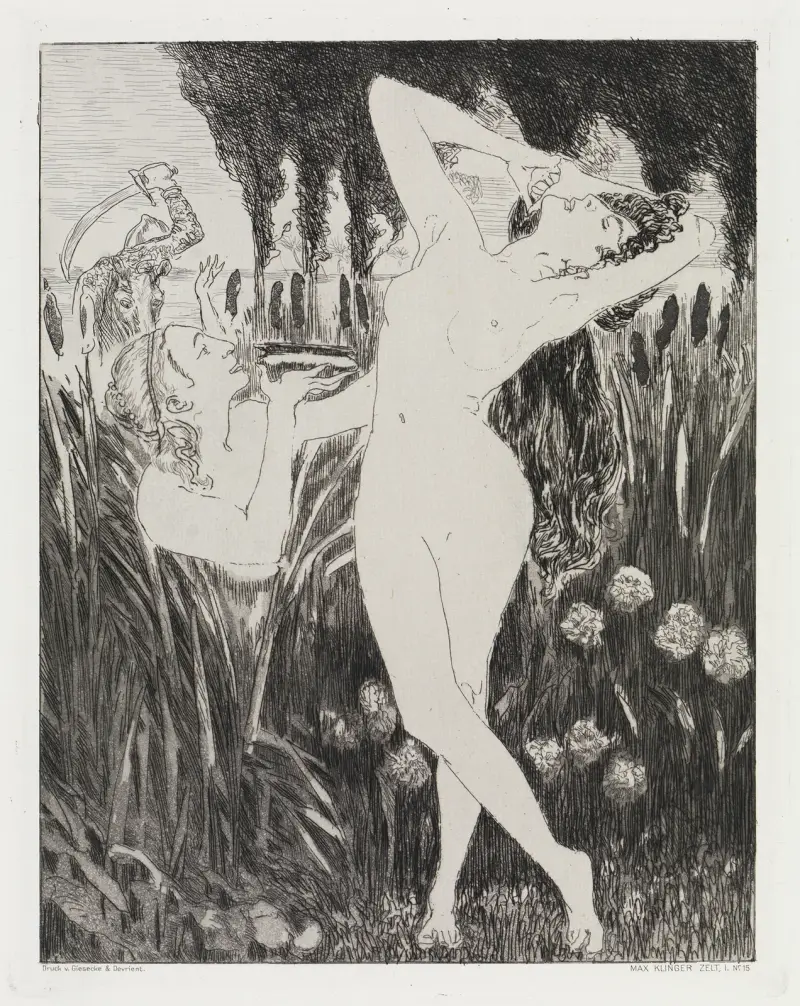 Die Schale (Zelt, Opus XIV, 1. Teil, Nr. 15) von Max Klinger