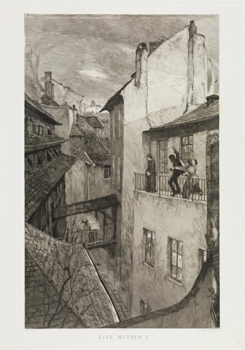 Matka I (Dramata, Opus IX, list 3), Max Klinger