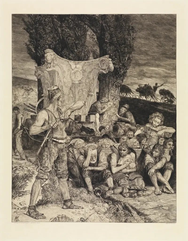 Elend (Vom Tode, Zweiter Theil, Opus XI, Blatt 7) von Max Klinger