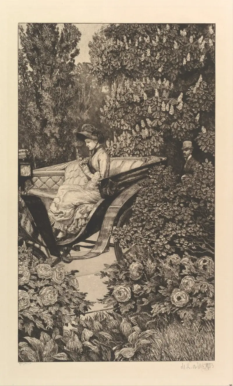 Erste Begegnung, 1903 von Max Klinger