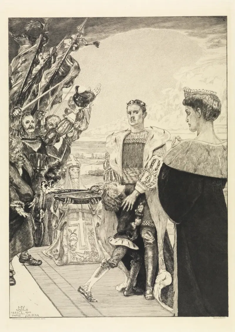 Herrscher (Vom Tode, Zweiter Theil, Opus XI, Blatt 2) von Max Klinger