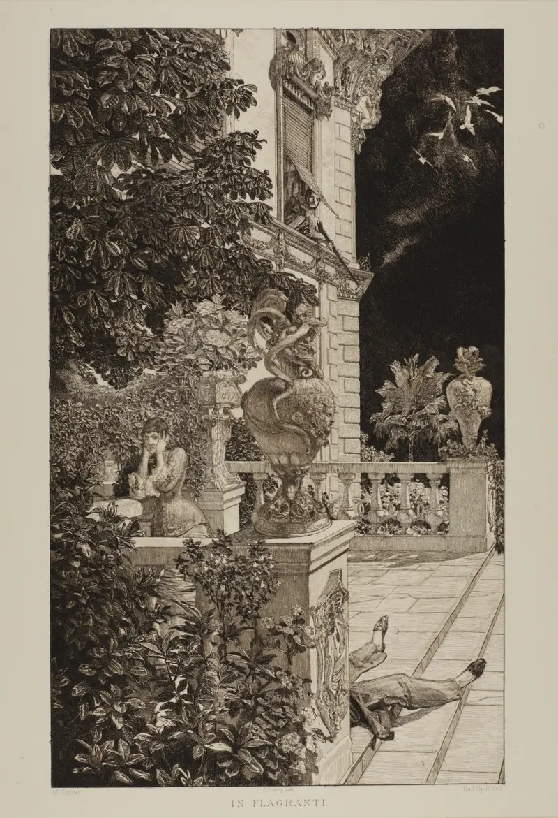 In Flagranti, 1883 – Nr. 2 von Max Klinger