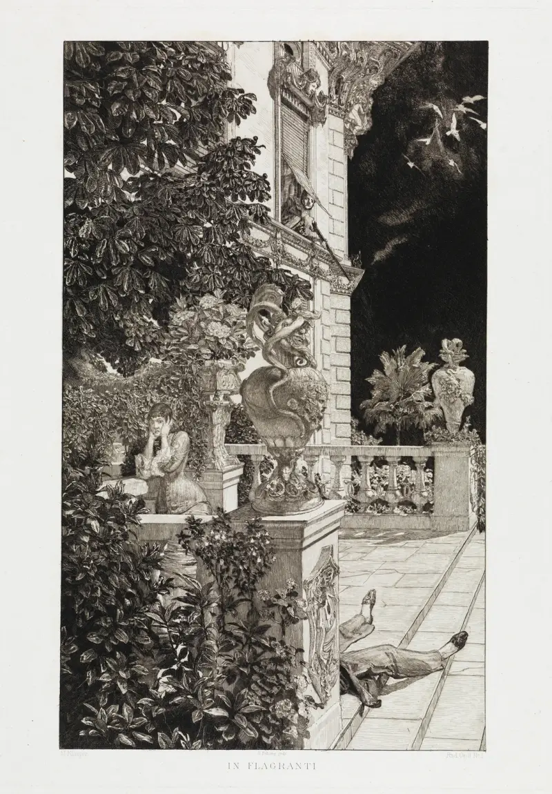 In Flagranti, 1883 – Nr. 1 von Max Klinger