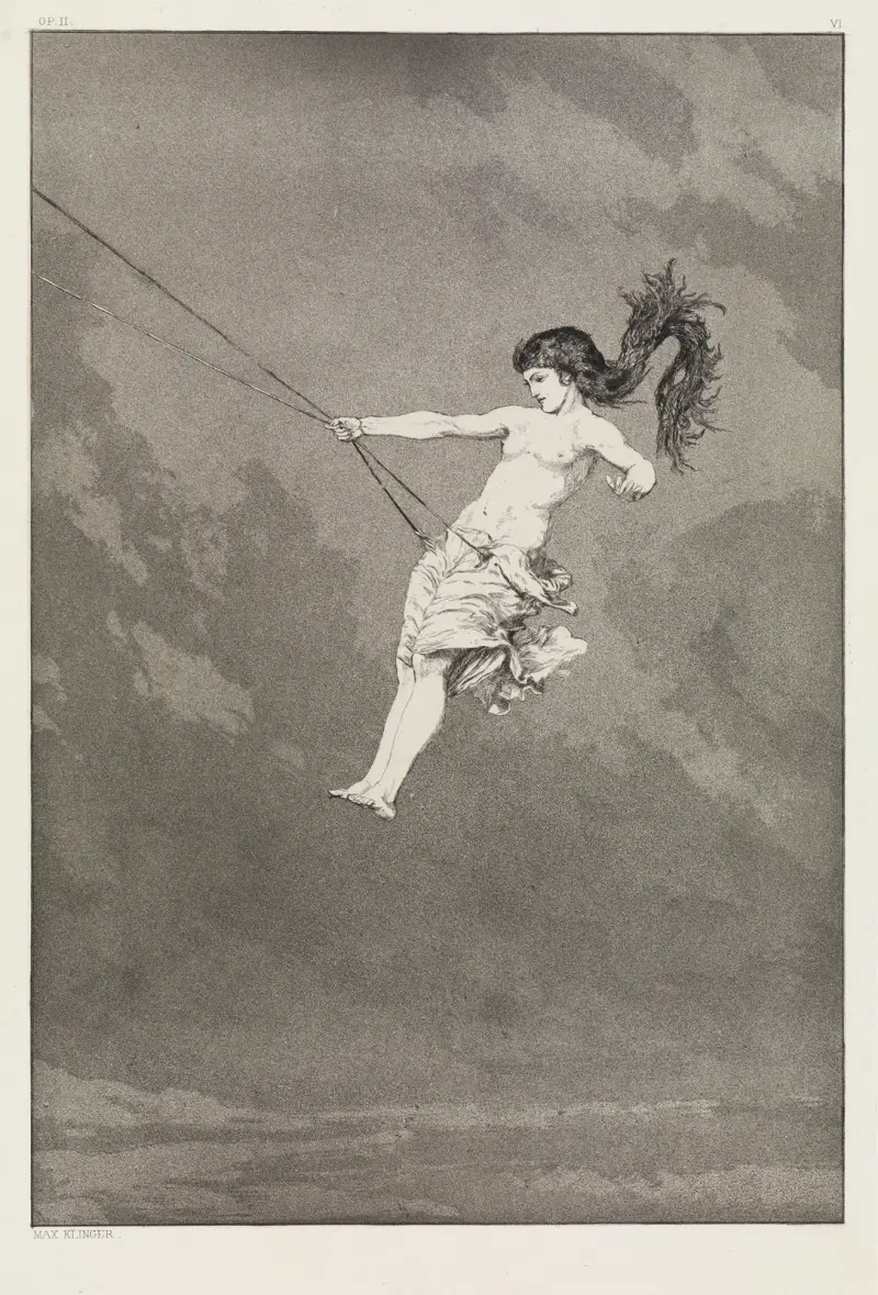 Intermezzo (Erstes Intermezzo) (Rettungen Ovidischer Opfer, Opus II, Blatt 6), 1879 – Nr. 1 von Max Klinger