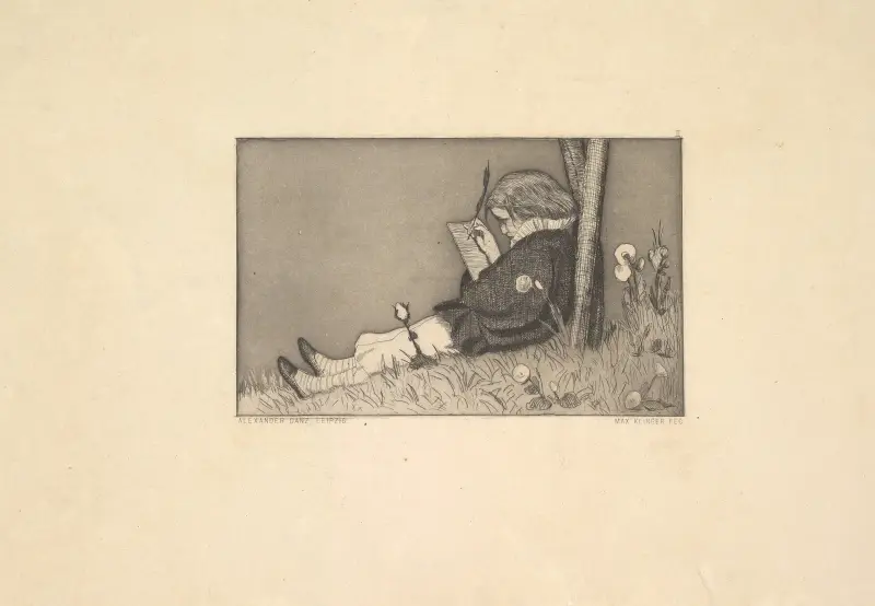 Malerische Zueignung von Max Klinger