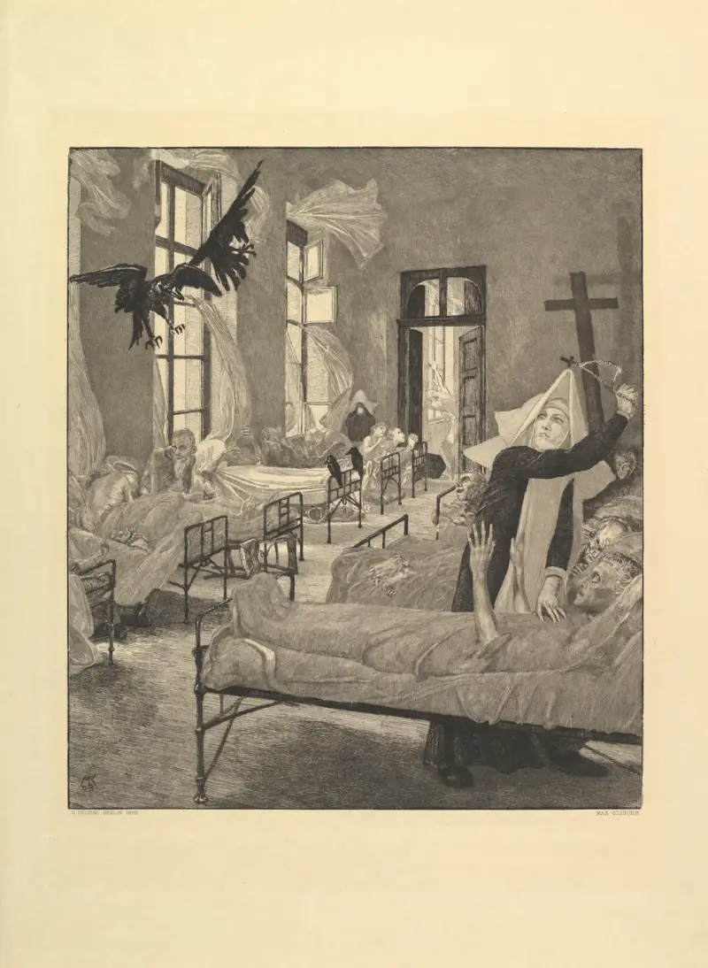 Pest, 1903 von Max Klinger