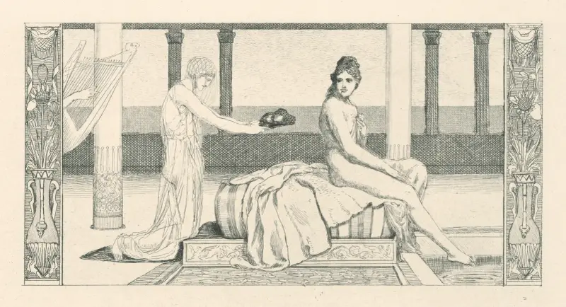 Psyche beim Bad von Max Klinger