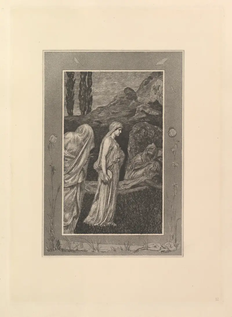 Psyche i Tartarus av Max Klinger