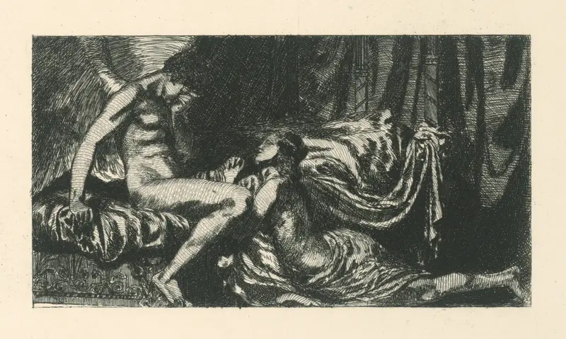 Psyche błagająca Amora, Max Klinger