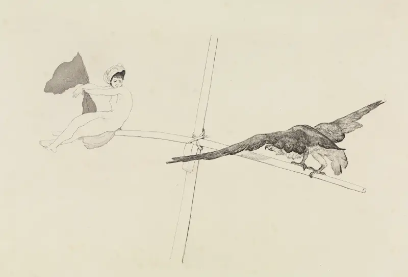 Huśtawka (Szkice rytowane, Opus I, arkusz 5), Max Klinger