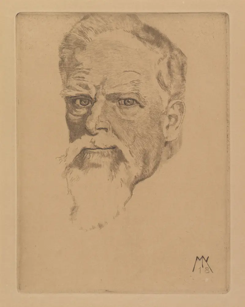 Selbstbildnis, 1918 von Max Klinger