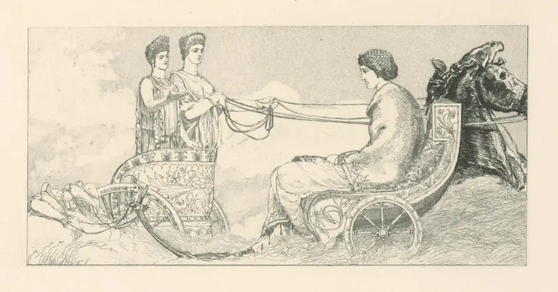 Begegnung von Venus, Ceres und Juno von Max Klinger