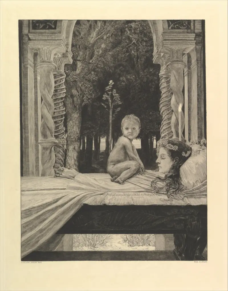 Tote Mutter, 1903 von Max Klinger