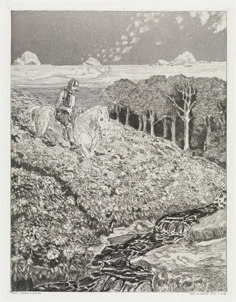 Traumweg (Zelt, Opus XIV, 2. Teil, Nr. 35) von Max Klinger