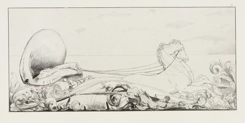 Triumf (En handske, Opus VI, blad 5) av Max Klinger