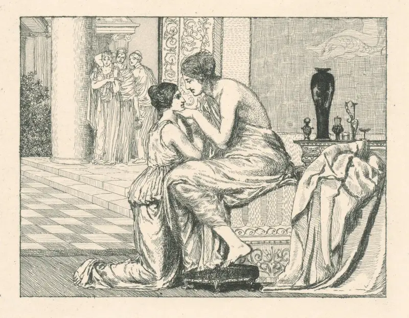 Venus och Psyche av Max Klinger