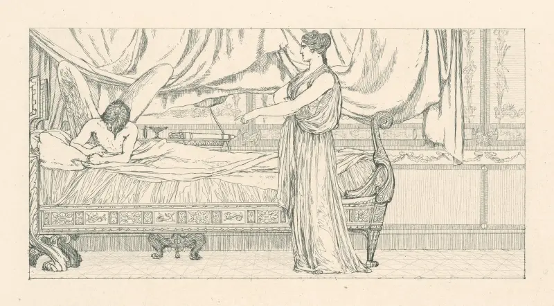 Venus i Amors rum av Max Klinger