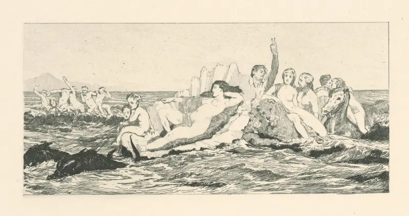 Venus im Meer von Max Klinger