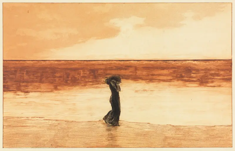 Opustěná (Život, Opus VIII, list 5), Max Klinger