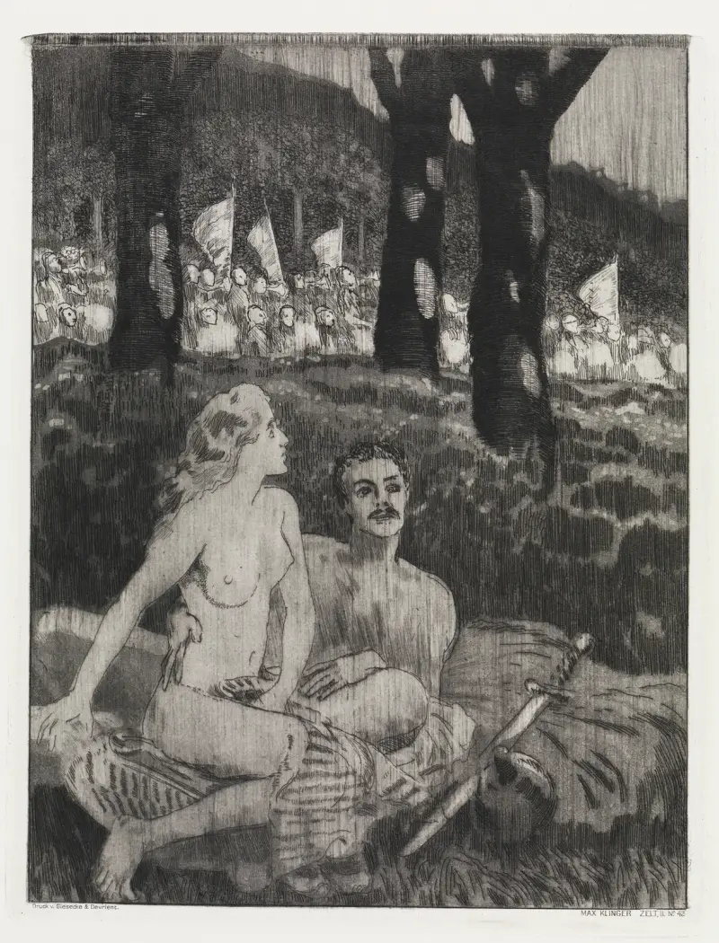 Lesní noc, Max Klinger