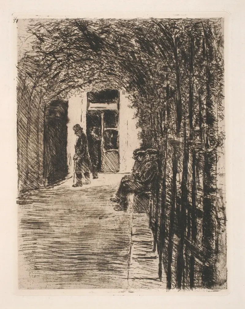 Gammalt manligt hus av Max Liebermann