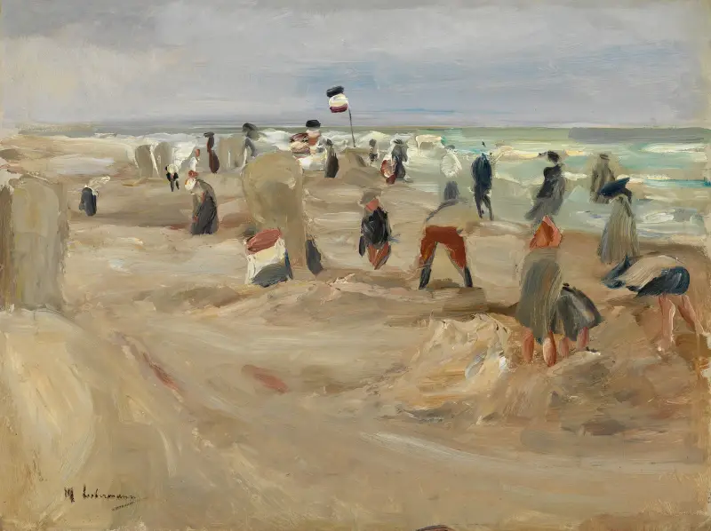 På stranden vid Noordwijk av Max Liebermann